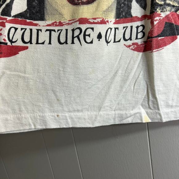 vintage 1984 CULTURE CLUB Boy George single stitch double sided tee shirt LARGE - Picture 4 of 8